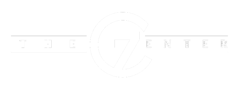 The 7 Center Logo in White